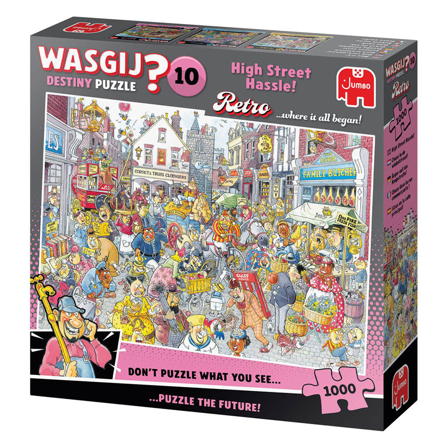 Jumbo - Wasgij retro destiny 10 - chaos in de winkelstraat! - 1000 stukjes puzzel - legpuzzel voor volwassenen