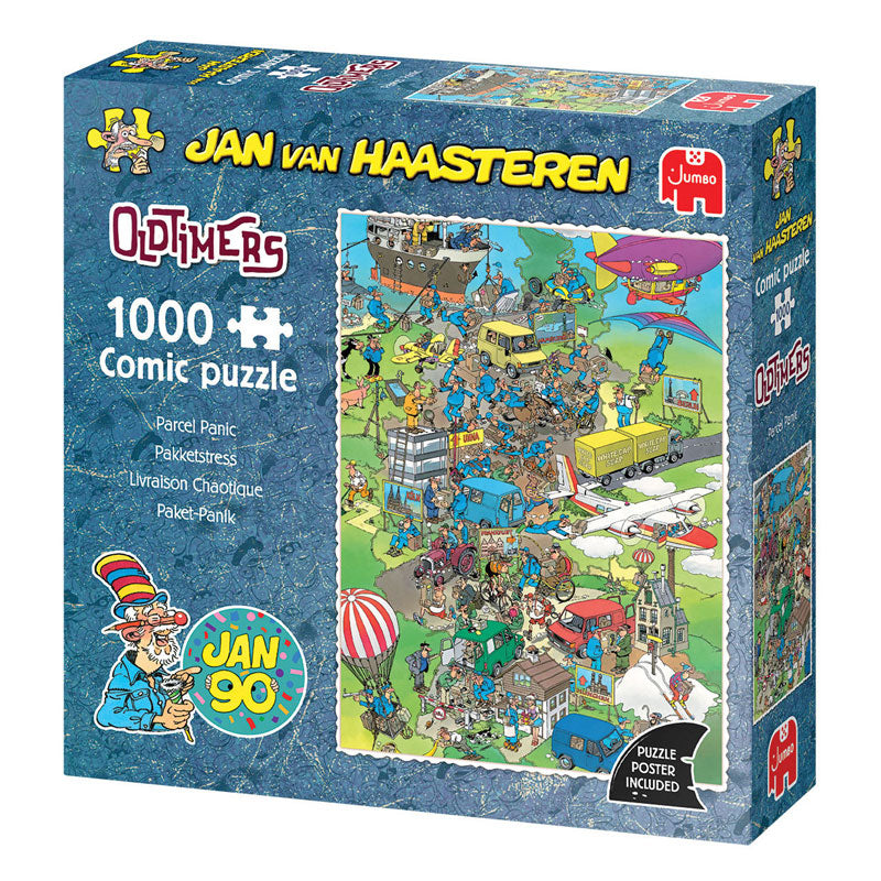 Jumbo - jan van haasteren puzzel oldtimers parcel panic 1000 stukjes