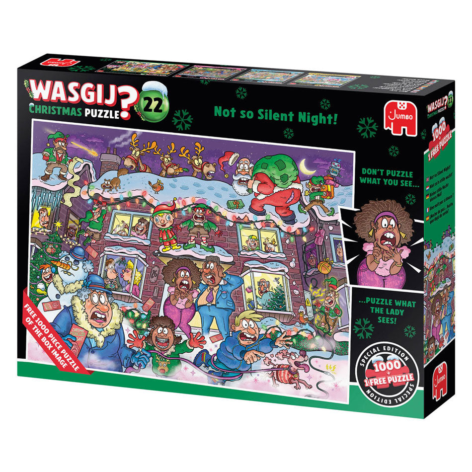 Jumbo wasgij christmas 22 legpuzzel - niet zo'n stille nacht! - 2x1000st.
