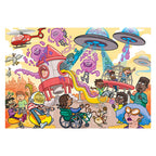 Jumbo - Wasgij junior 4 legpuzzel - alien invasie! - 240st.