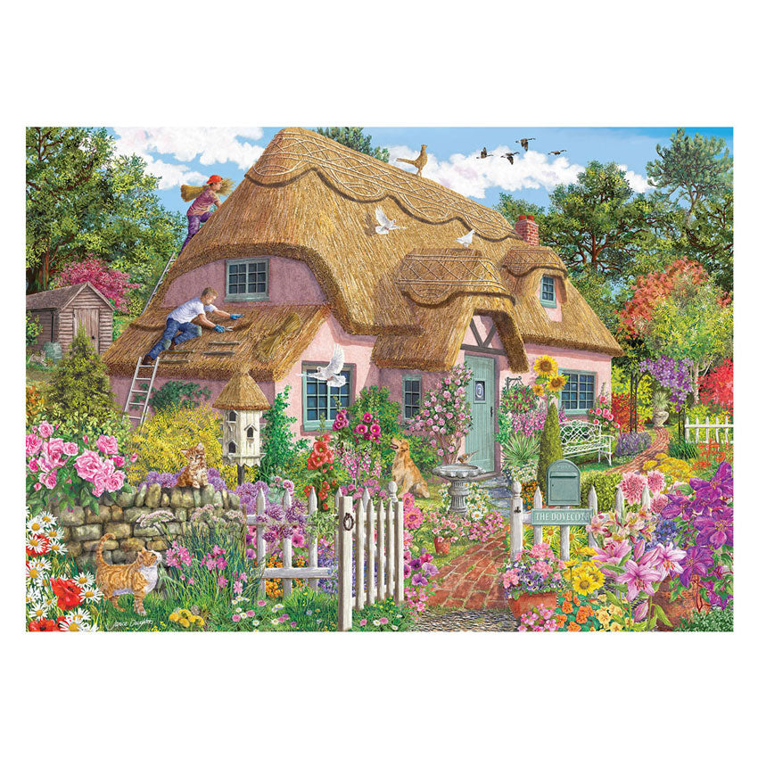 Falcon - legpuzzel 1000 stukjes luxe landschap bloemen.