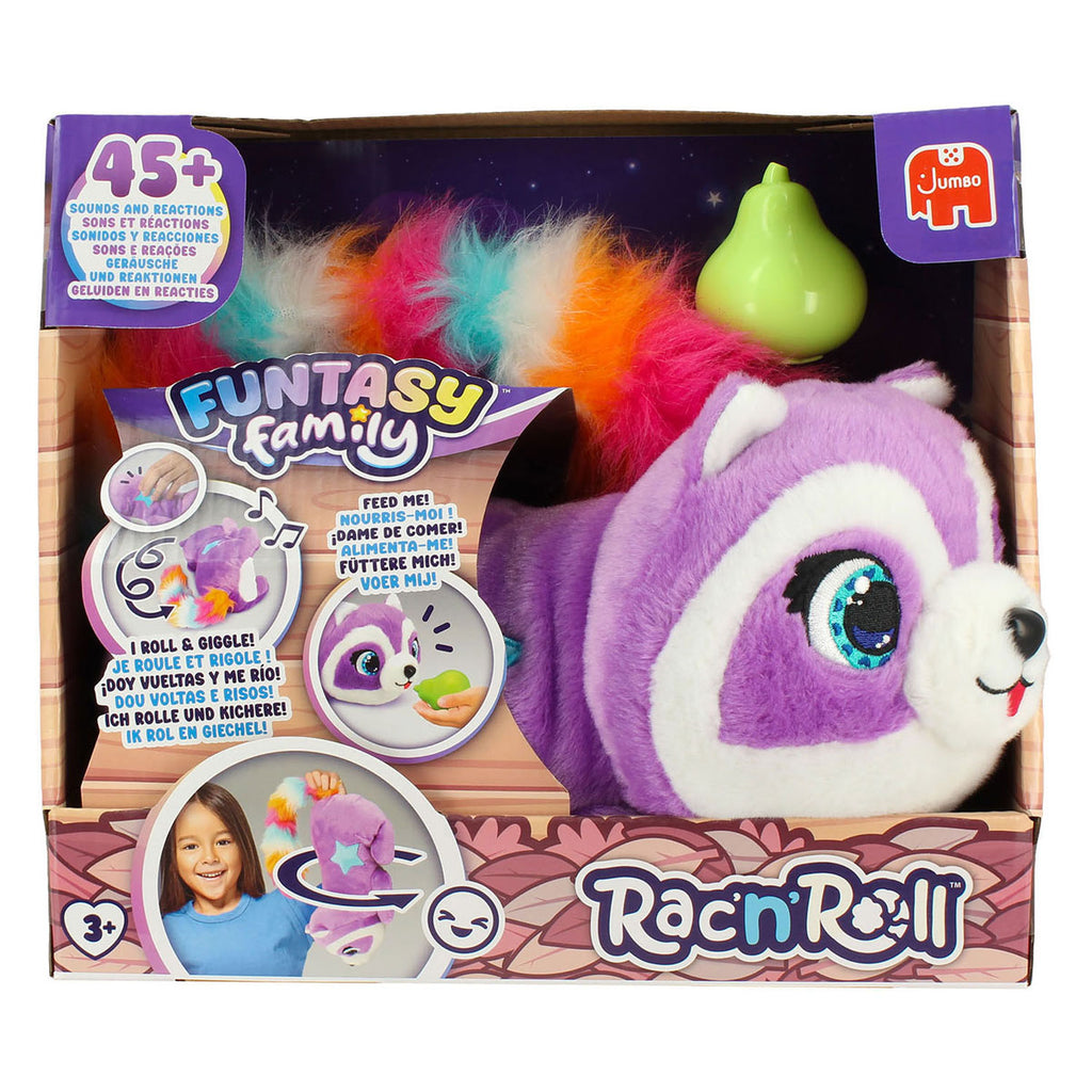 Funtasy family jumbo rac'n'roll interactieve rollende knuffel