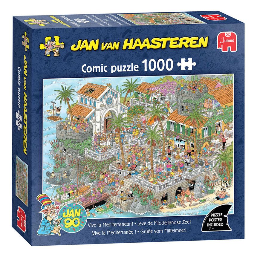 Jan Van Haasteren - Jan Van Haasteren legpuzzel leve de middellandse zee! - 1000st.