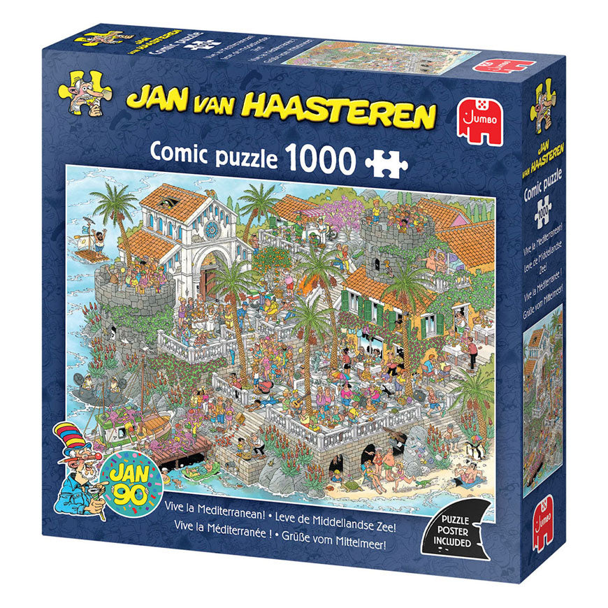 Jan Van Haasteren - Jan Van Haasteren legpuzzel leve de middellandse zee! - 1000st.