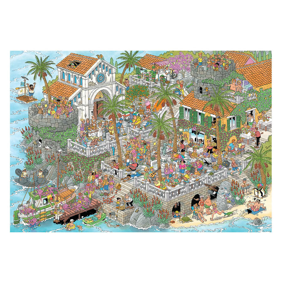 Jan Van Haasteren - Jan Van Haasteren legpuzzel leve de middellandse zee! - 2000st.