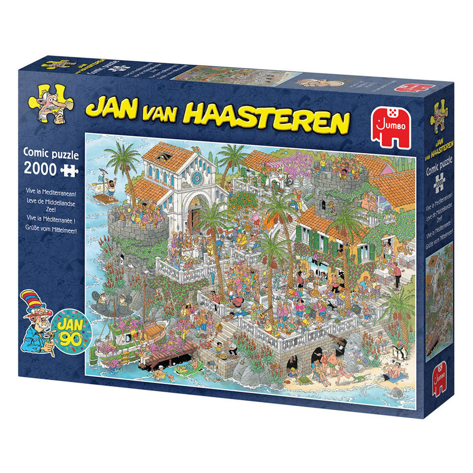 Jan Van Haasteren - Jan Van Haasteren legpuzzel leve de middellandse zee! - 2000st.