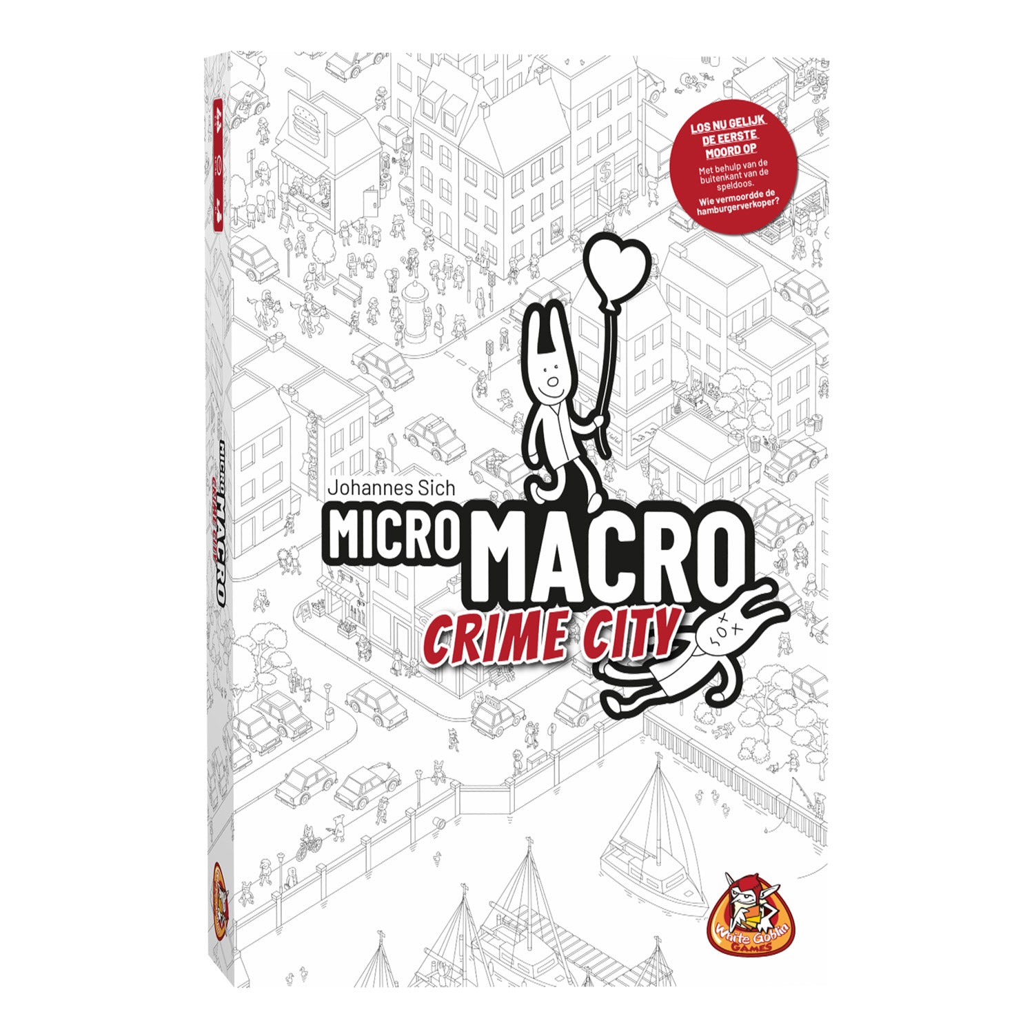 White Goblin Games - White Goblin Games micromacro: crime city bordspel (nederlands 1 - 4 spelers 15 - 45 minuten vanaf 12 jaar)