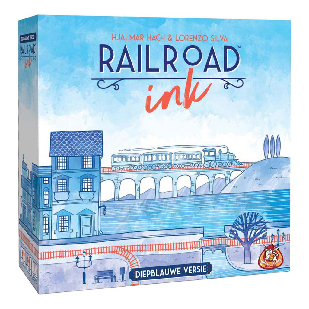 White Goblin Games - White Goblin Games Railroad ink - diepblauwe versie dobbelspel