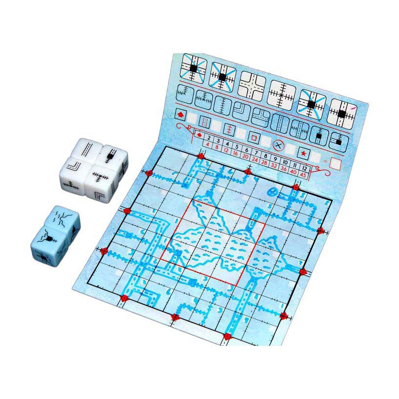 White Goblin Games - White Goblin Games Railroad ink - diepblauwe versie dobbelspel