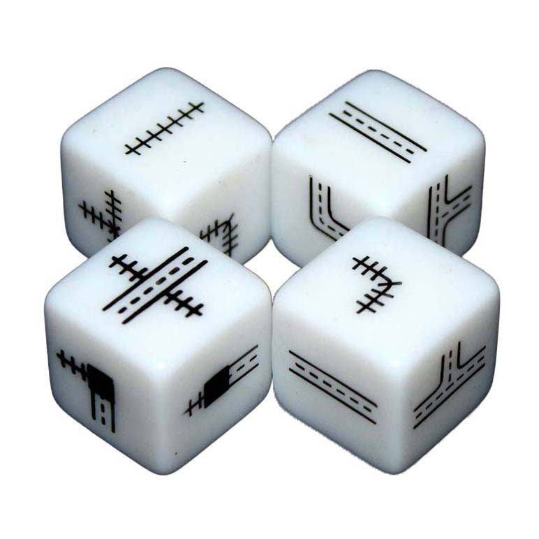 White Goblin Games - White Goblin Games Railroad ink - diepblauwe versie dobbelspel