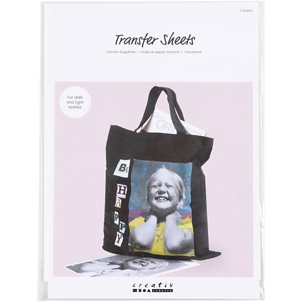 Creativ Company - Creativ Company Https://www.cchobby.nl/transfer-vellen-vel-21-5x28-cm-voor-donker-en-licht-textiel-wit-3-vel-1-doos