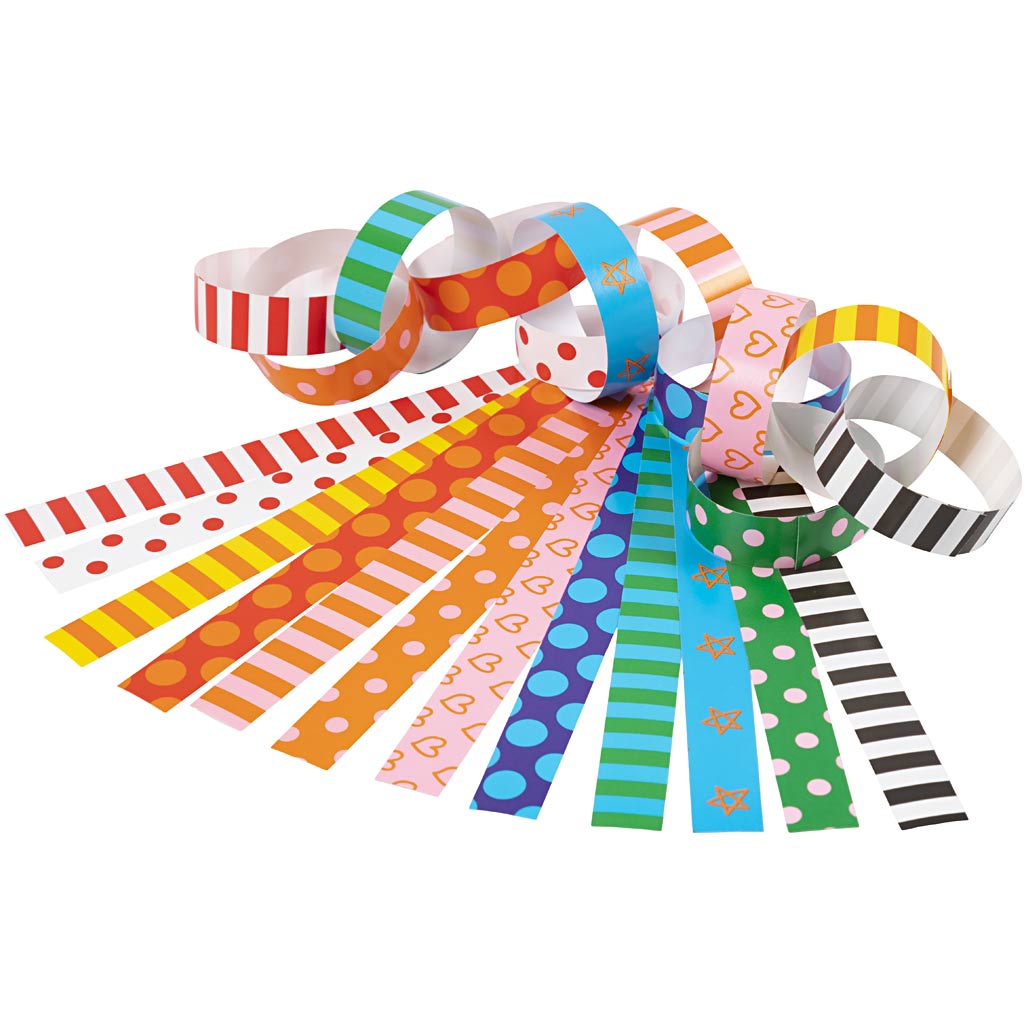 Creativ Company - Creativ Company Https://www.cchobby.nl/slinger-stroken-bedrukt-l-16-cm-b-15-mm-2400-stuk-1-doos