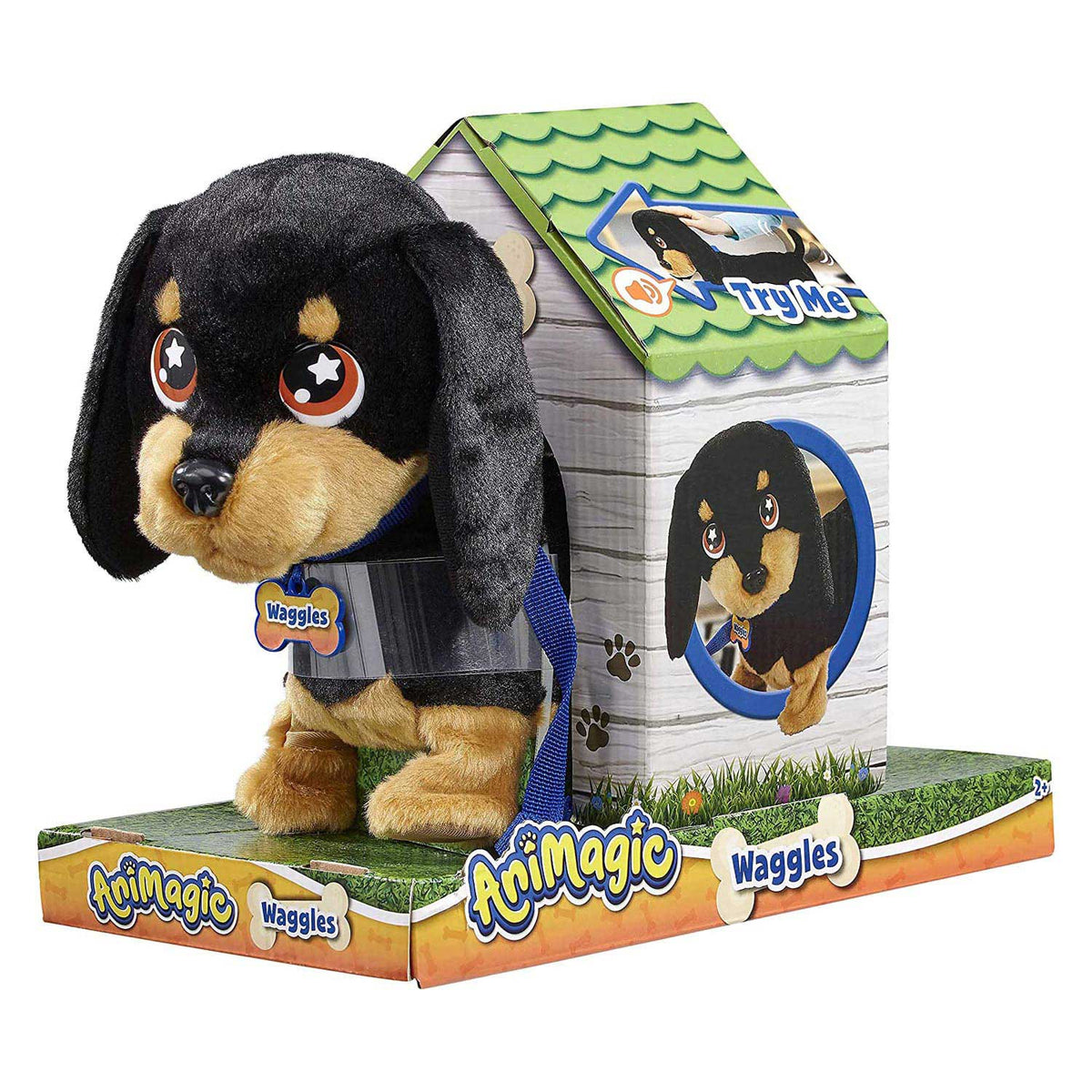 Goliath games animagic waggles hond interactieve knuffel