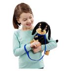 Goliath - Goliath Animagic waggles knuffel hond - zwart - interactieve knuffel - wandel en communiceer met waggles