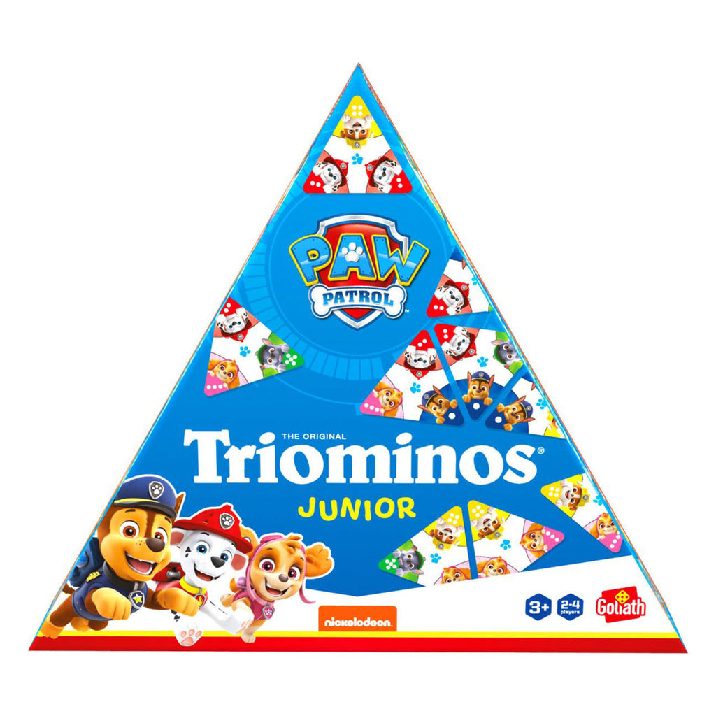 Goliath triominos junior paw patrol - bordspel - kinderspel - speel triominos met jouw favoriete paw patrol personage.