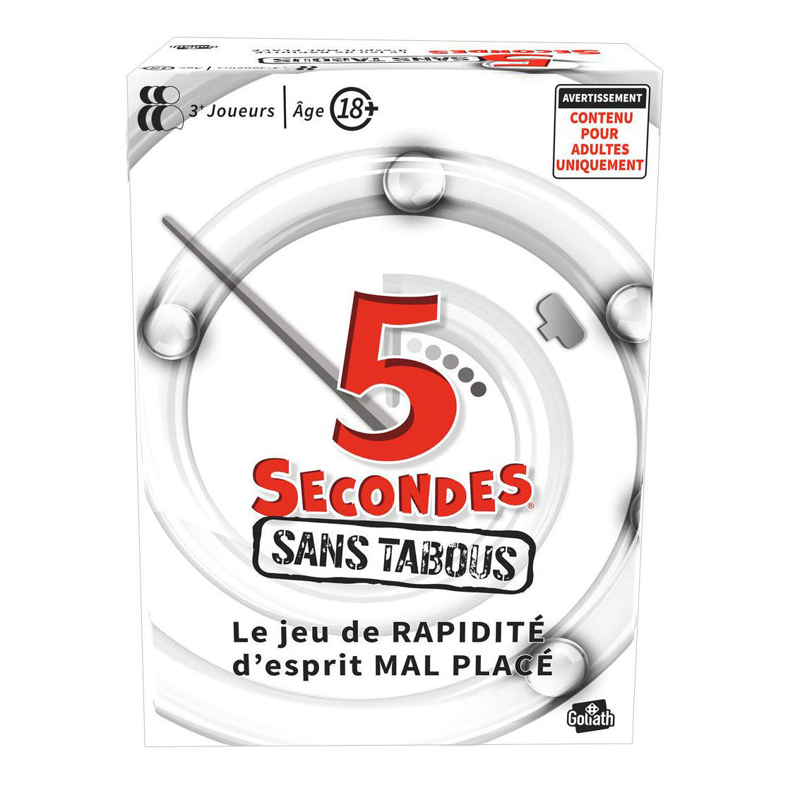 Goliath Games - Goliath Games Goliath 5 seconds gezelschapsspel uncensored - franstalig