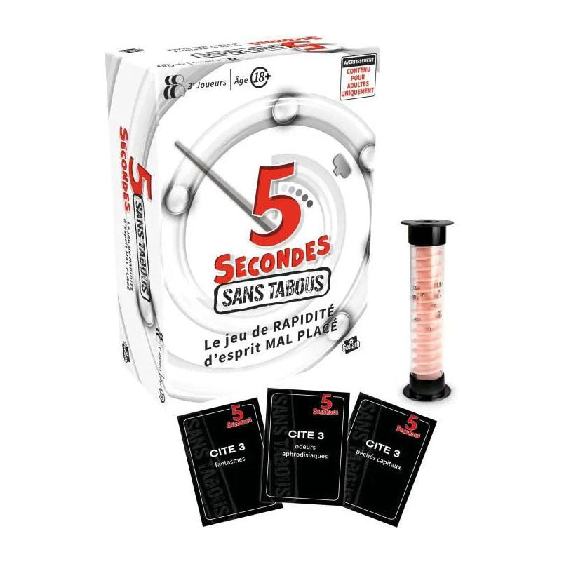 Goliath Games - Goliath Games Goliath 5 seconds gezelschapsspel uncensored - franstalig