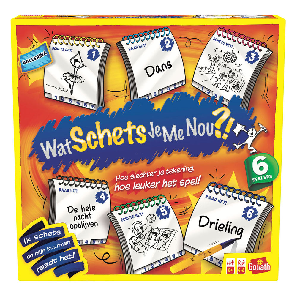 Goliath Games - Goliath Games Goliath wat schets je me nou?! gezelschapsspel - 6 spelers