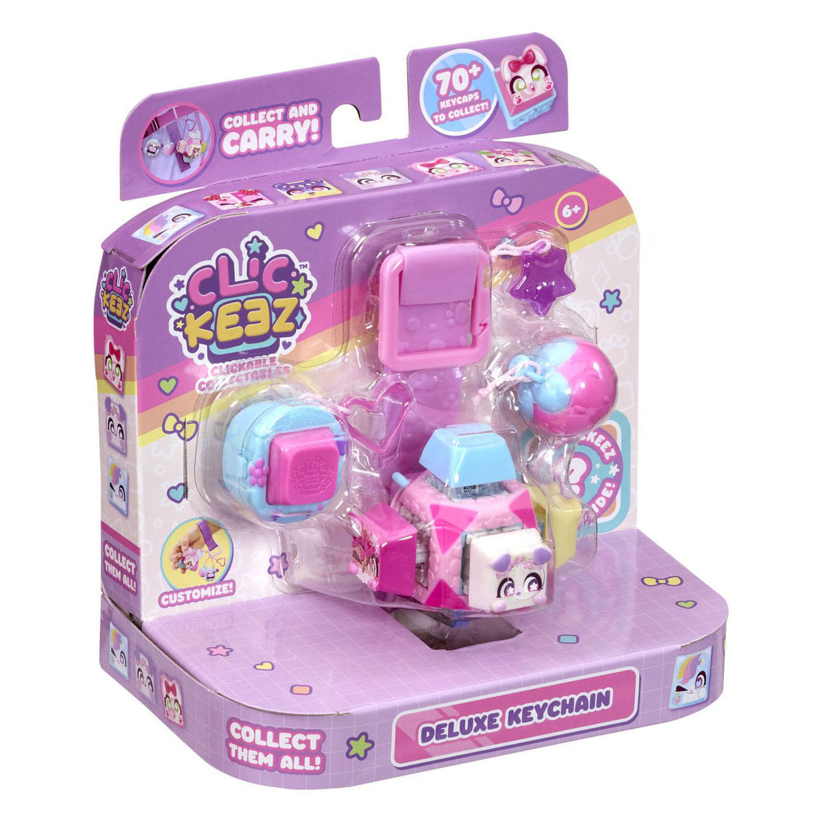 Goliath - Goliath Clickeez series 1 - cube sleutelhanger - fidget toys - verzamel ze allemaal - anti stress - speelgoed - ontspanning - toetsenbord fidget