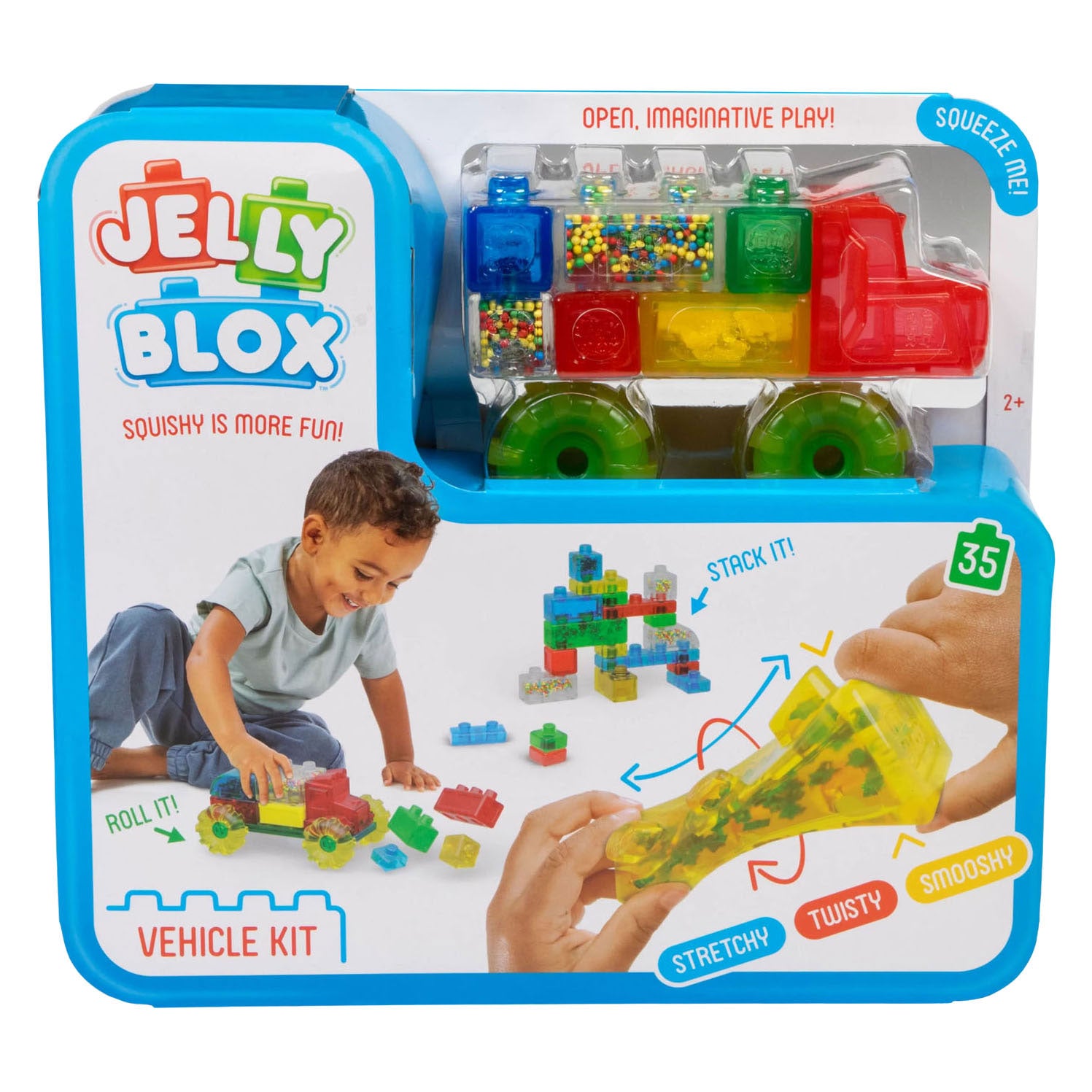 Goliath games jelly blox - voertuigen set - 35dlg.