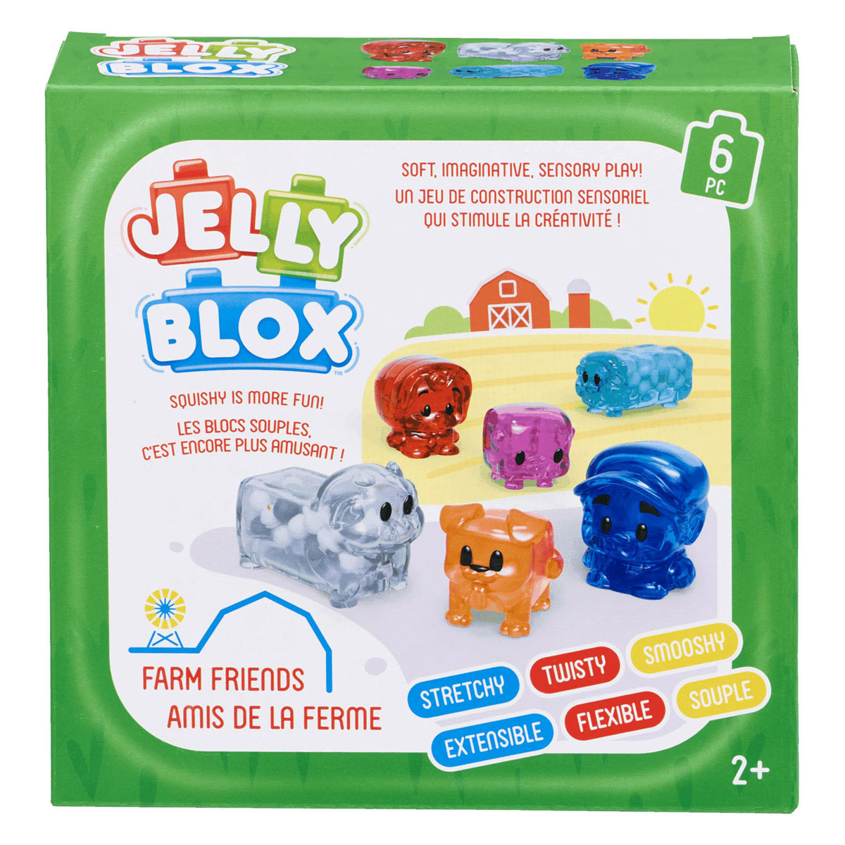 Goliath Games - Goliath Games Jelly blox - boerderijdieren - 6dlg.