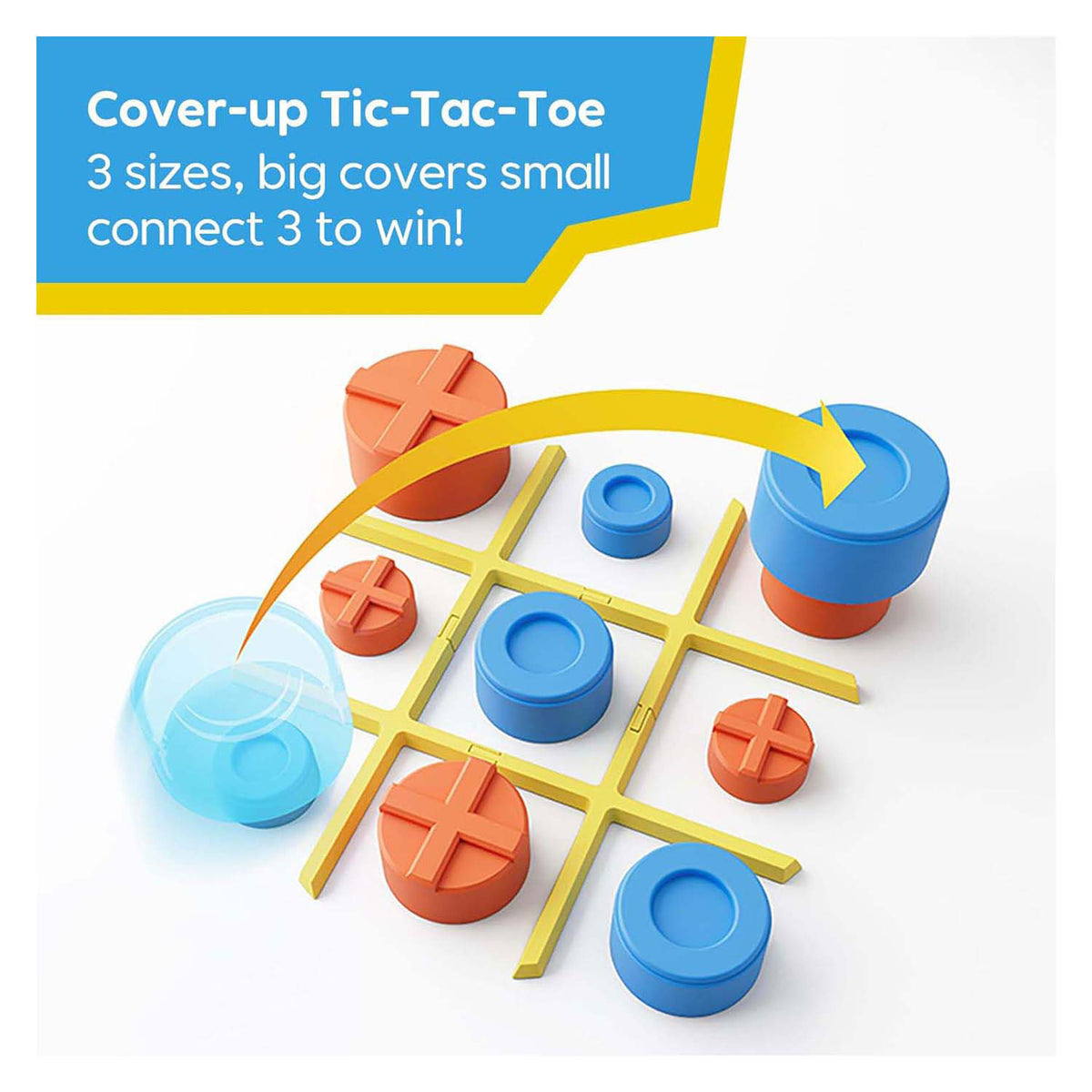Giiker tic-tac-toe bolt spel - geel