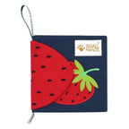 My first book - kleurrijk fruit stoffen babyboekje - 0-12m