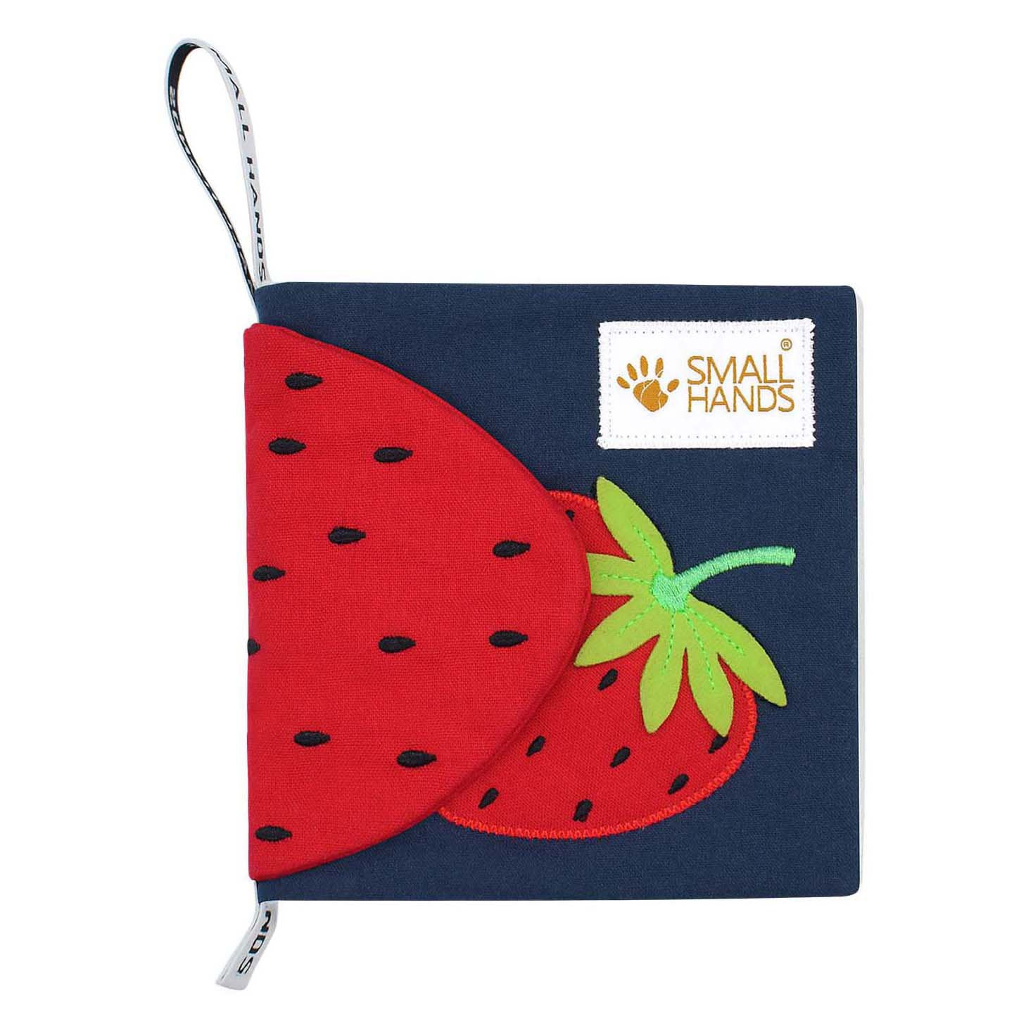 My first book - kleurrijk fruit stoffen babyboekje - 0-12m