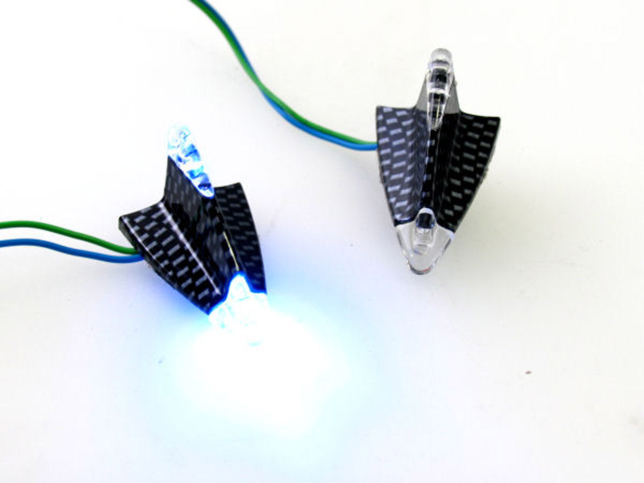 Edge lamp led set delta plak lamp blauw huis carbon