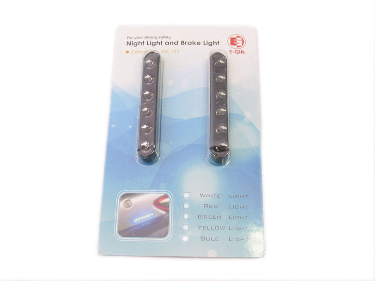 Edge lamp led set plak blauw 6 leds
