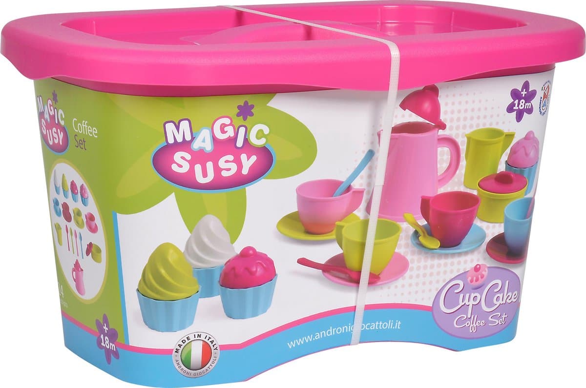 Simba koffie cupcake's set in opbergbox