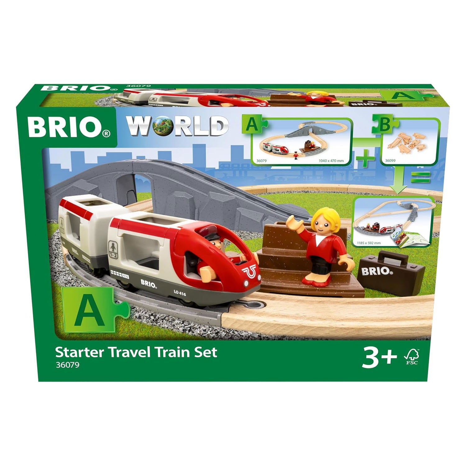 Ravensburger - Brio start treinset reis trein - 22dlg.