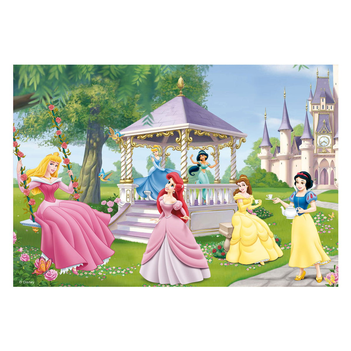 Ravensburger - puzzel disney princess betoverende prinsessen - 2x24 stukjes - kinderpuzzel