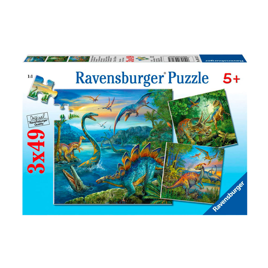 Ravensburger dinosauriers, 3x49st.