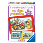 Ravensburger - graafmachine tractor en kiepauto 3x6 stuks