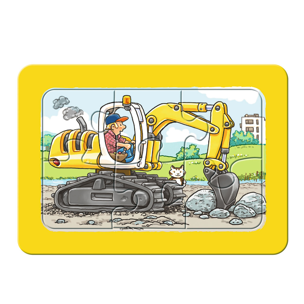 Ravensburger - graafmachine tractor en kiepauto 3x6 stuks