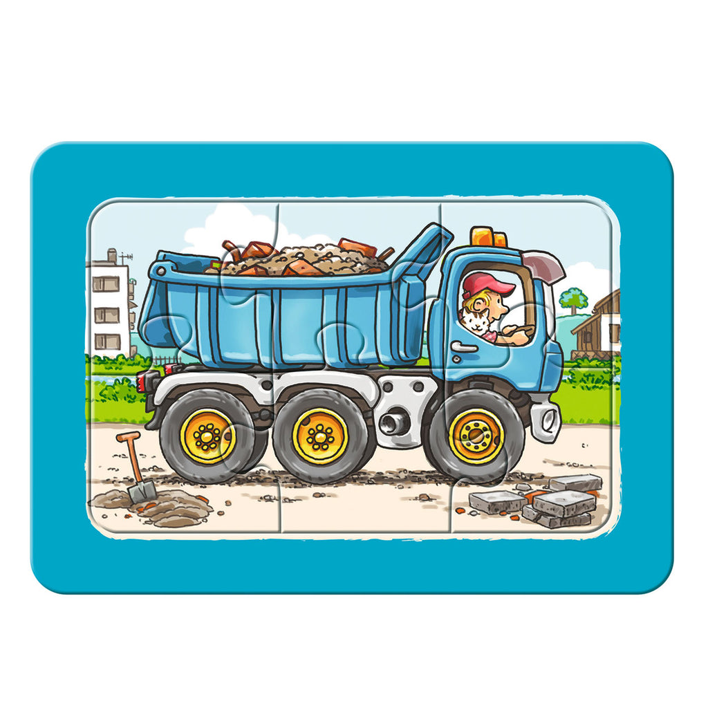 Ravensburger - graafmachine tractor en kiepauto 3x6 stuks