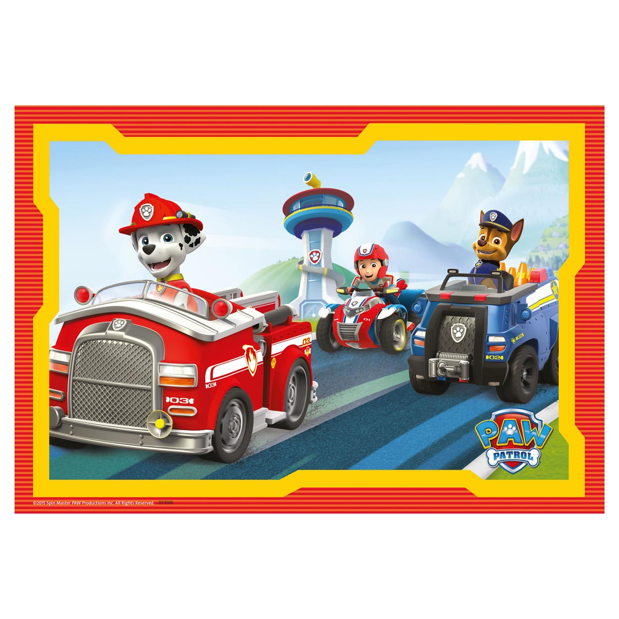 Ravensburger - paw patrol puzzel - paw patrol in actie 2x12 stuks