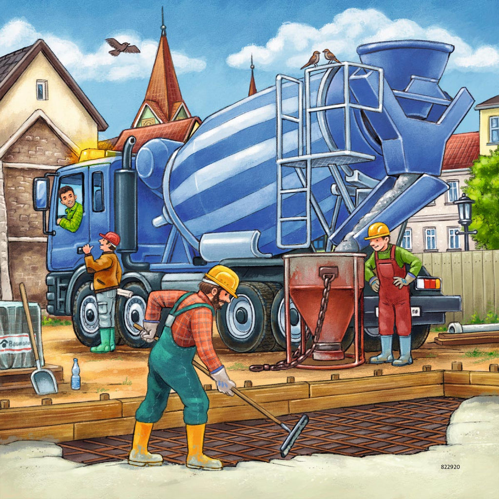 Ravensburger - grote bouwvoertuigen 3x49