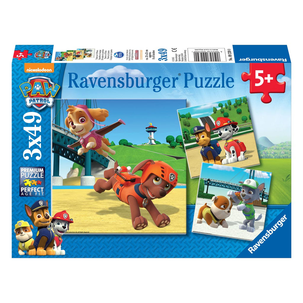 Ravensburger paw patrol puzzel -team op 4 poten, 3x49st.