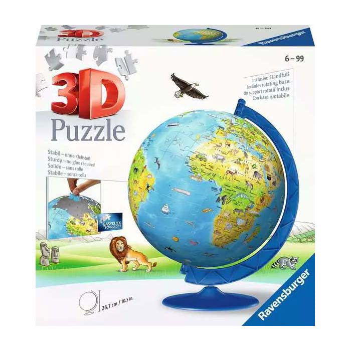 Ravensburger - xxl 3d kinderglobe 180st.
