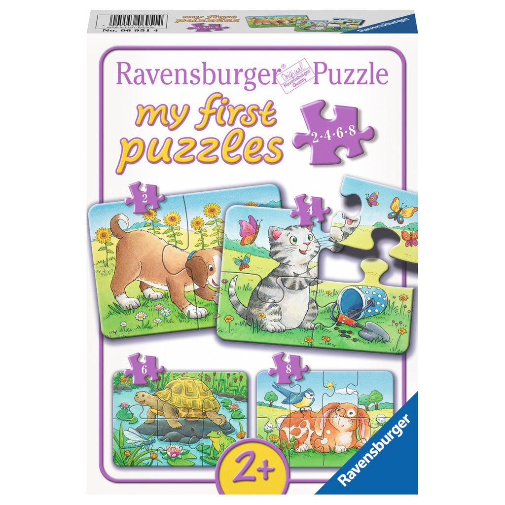 Ravensburger - schattige huisdieren puzzel 4in1