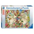 Ravensburger - legpuzzel flora en fauna wereldkaart 3000st.