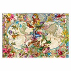 Ravensburger puzzel flora en fauna wereldkaart - legpuzzel - 2000 stukjes