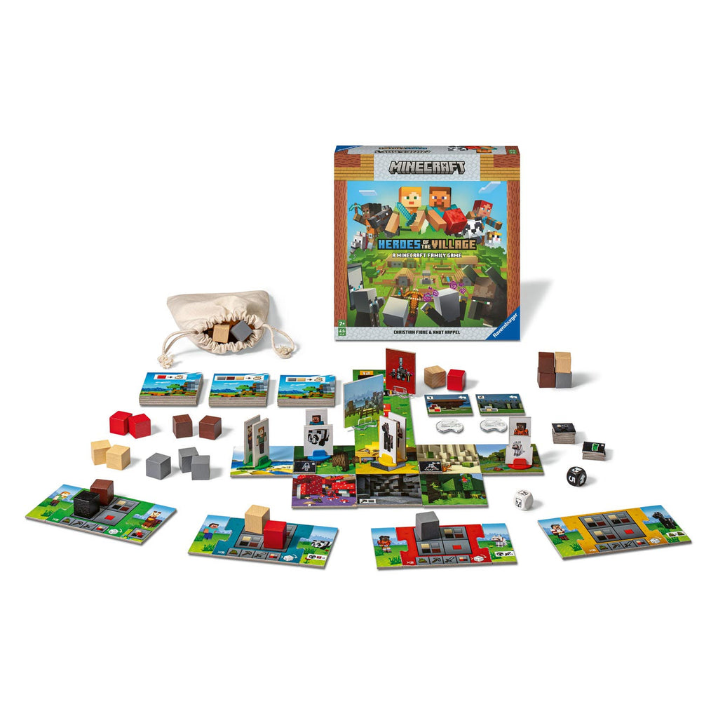 Ravensburger - minecraft junior: heroes of the village - bordspel