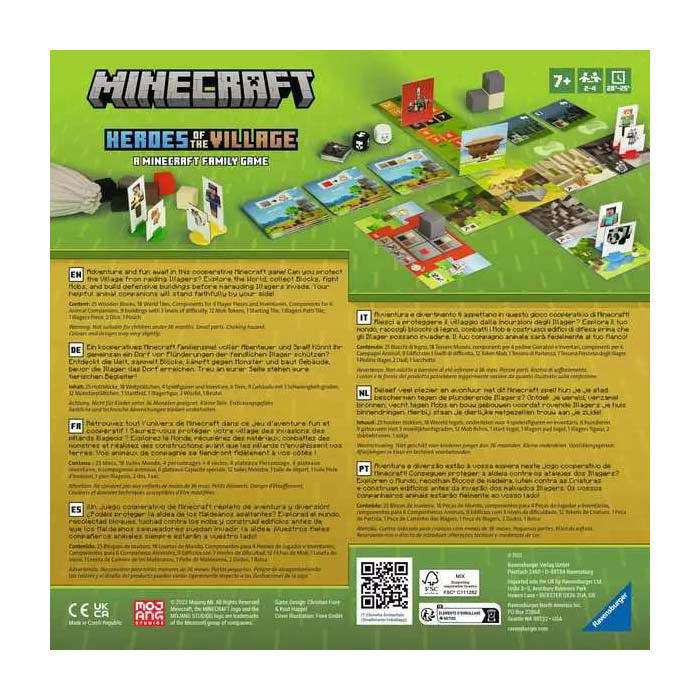 Ravensburger - minecraft junior: heroes of the village - bordspel