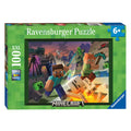 Ravensburger puzzel monster minecraft - legpuzzel - 100 xxl stukjes