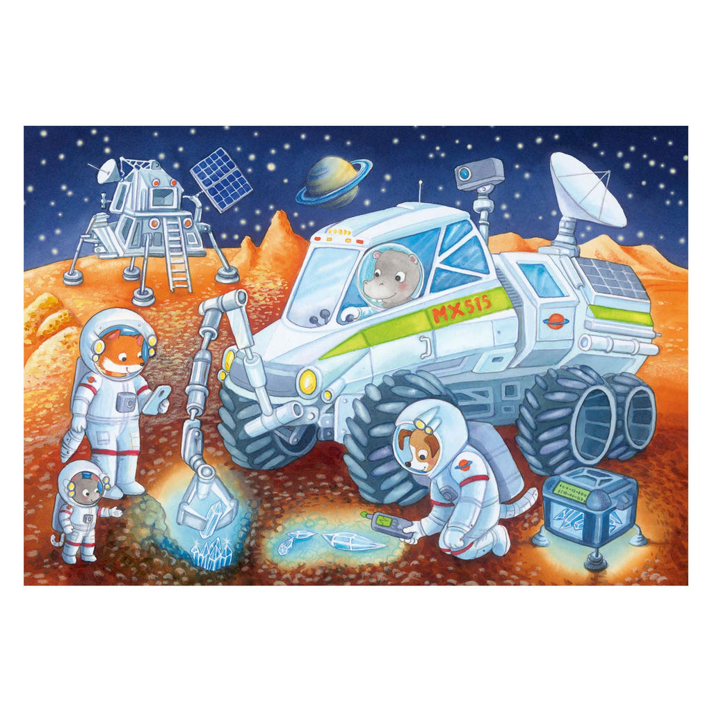 Ravensburger puzzel reis door de ruimte, 2x24st.