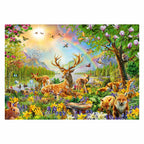 Ravensburger puzzel mooie hertenfamilie, 200st. xxl
