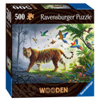 Ravensburger - houten puzzel tijger in de jungle 500st.